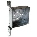 Racoorporated Electrical Box, 21 cu in, Wall Box, Steel, Square 8197